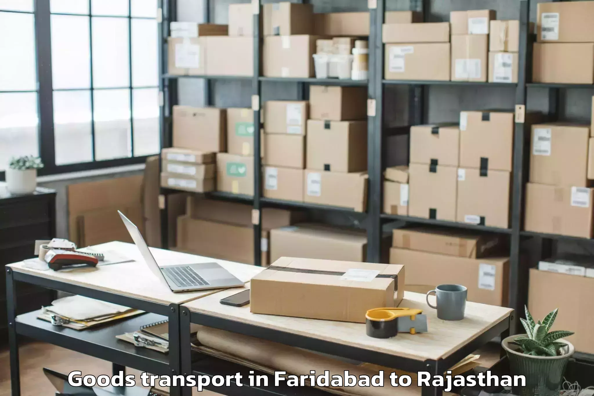 Efficient Faridabad to Jalore Goods Transport